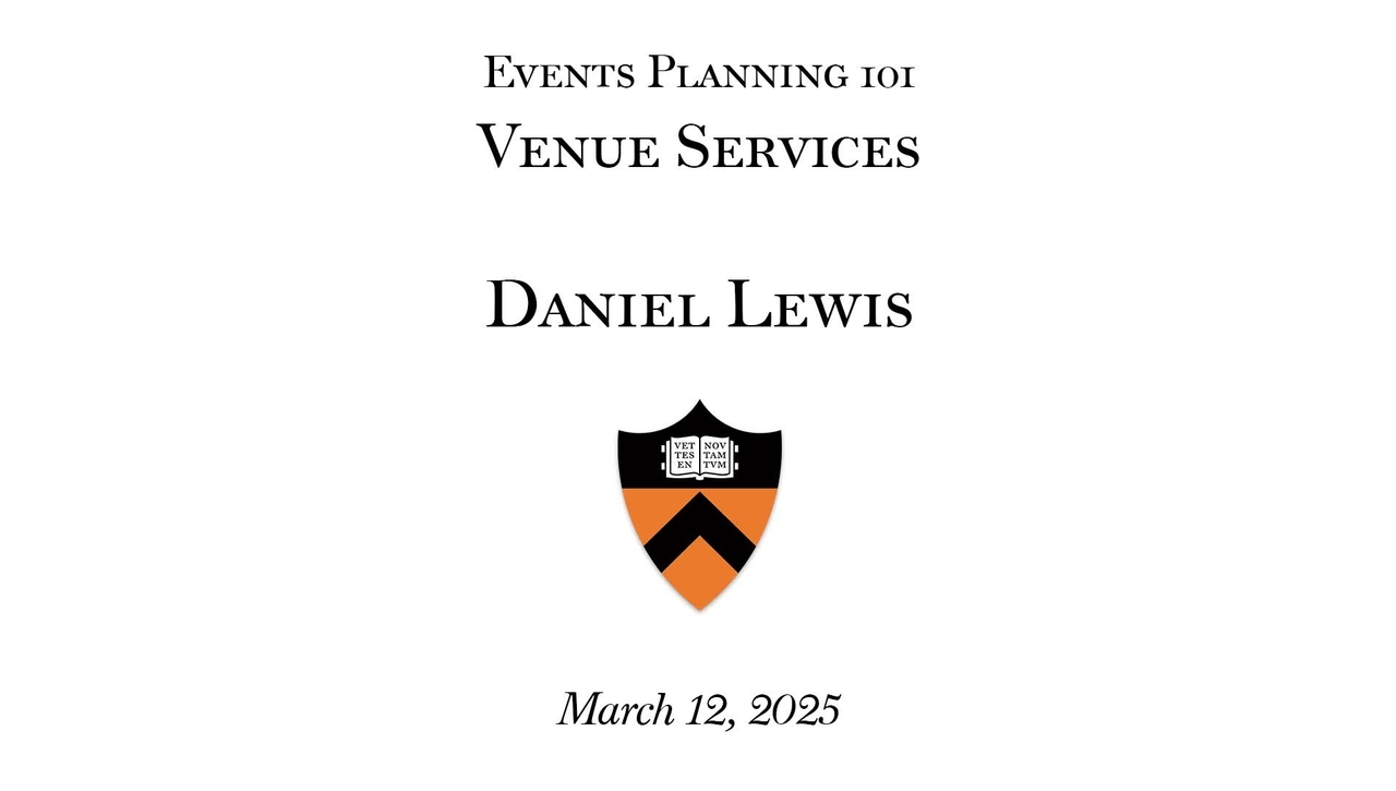 2025 Event Planning101: &quot; Venue Services&quot;