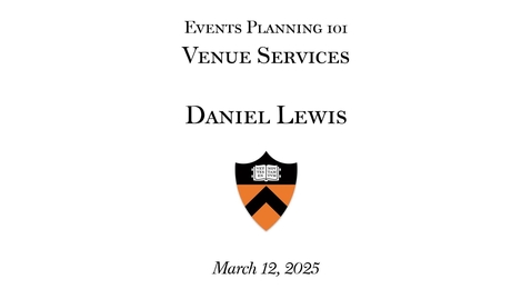 Thumbnail for 2025 Event Planning101: &quot; Venue Services&quot;