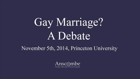 Thumbnail for Gay Marriage? A Debate