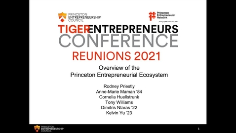 Thumbnail for Overview of the Princeton Entrepreneurial Ecosystem