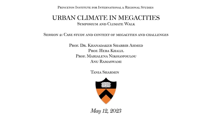 Fung Global Fellows Program  &quot;Urban Climate in Megacities Session 2: Case Study and Context of Megacities and Challenges&quot;