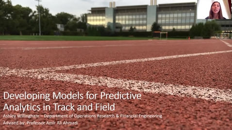 Thumbnail for entry Developing Models for Predictive Analytics in Track and Field