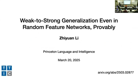 Thumbnail for PLI lunch series Prof. Zhiyuan Li