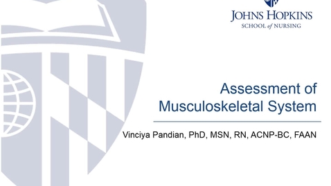 Thumbnail for entry Assessment of Musculoskeletal System Part II