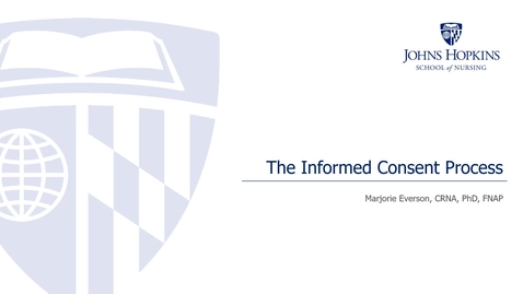 Thumbnail for entry Informed Consent Process