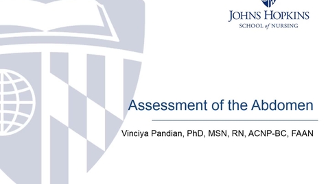 Thumbnail for entry Assessment of the Abdomen