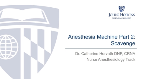Thumbnail for entry 210.673 Anesthesia Machine Part 2 - Scavenge