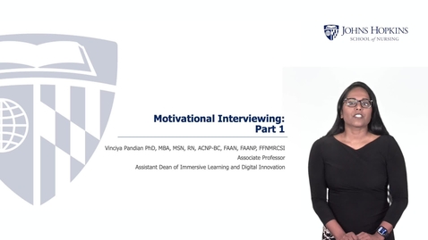 Thumbnail for entry 210_601 Motivational Interviewing Part 1 - Pandian