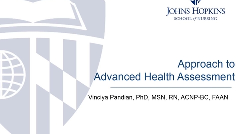 Thumbnail for entry Approach to Advanced Health Assessment