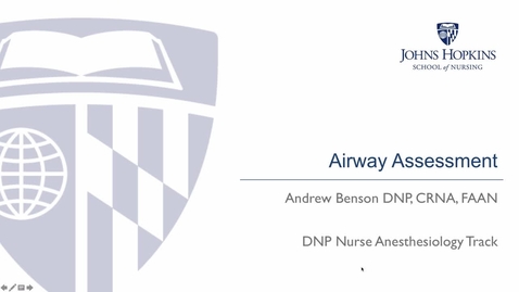 Thumbnail for entry Airway Assessment - Andy Benson