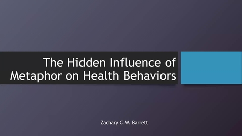 Thumbnail for Metaphor and Health Policy with Zac Barrett