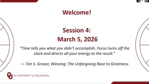 Thumbnail for Recorded Live Session 4