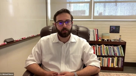 Thumbnail for 2024–2025 AMHCA President-elect candidacy video for Dr. Michael Russo
