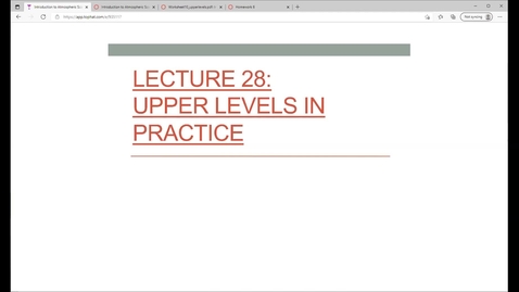 Thumbnail for entry Lecture 28: Upper Levels in Practice