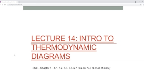 Thumbnail for Lecture 14: Themodynamic Diagrams
