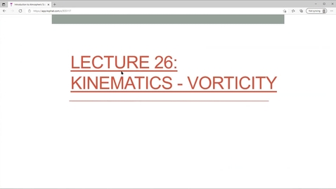 Thumbnail for Lecture 26: Kinematics - Vorticity