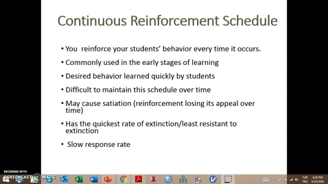 Thumbnail for entry Video Lecture Series#24 Operant Conditioning and classroom management-5