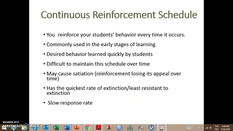 Thumbnail for Video Lecture Series#24 Operant Conditioning and classroom management-5