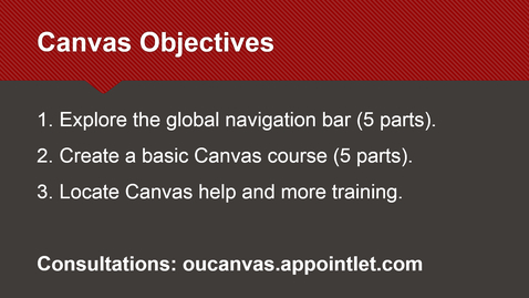 Thumbnail for entry Canvas Basics Training (3-16-2020)