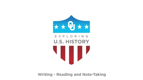 Thumbnail for entry Reading and Note - Taking, US History Writing Tutorial, Dr. Robert Scafe