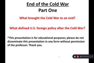 April 27 The End Of The Cold War Part One Ou Mymedia