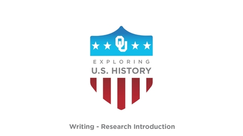Thumbnail for Research Introduction - Writing Tutorial, US History, Dr. Robert Scafe