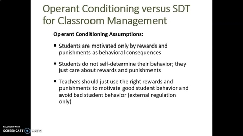 Thumbnail for entry Video Lecture Series#24 Operant conditioning and SDT: Which one works better?