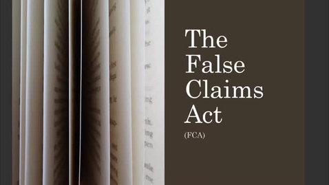 Thumbnail for entry OnPoint_OUHSC Compliance and Research Training False Claims Act