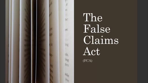 Thumbnail for OnPoint_OUHSC Compliance and Research Training False Claims Act