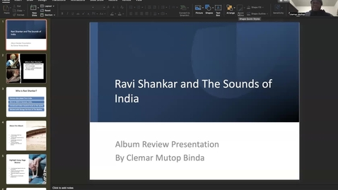 Thumbnail for Album Review Presentation