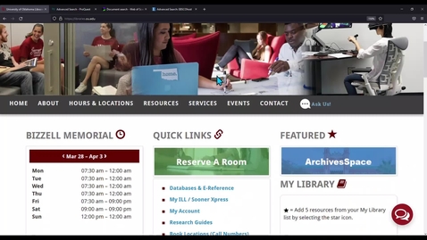 Thumbnail for How to Change the Language Interface on OU Libraries’ Databases