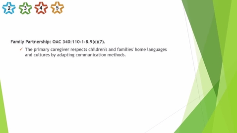 Thumbnail for 17. Home - Family partnership - Home languages and cultures - updated 2025