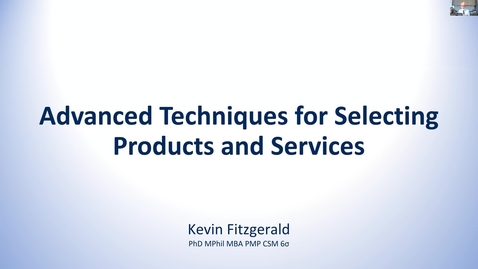 Thumbnail for Advanced Techniques for Selecting Products and Services