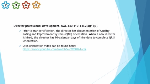 Thumbnail for 12. Center - Director professional development - QRIS orientation - updated 2025