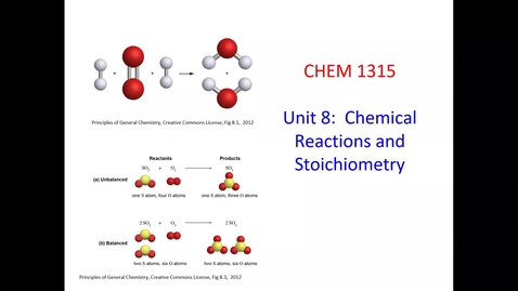 Thumbnail for CHEM1315-001 (WU) Week 10 Class 1