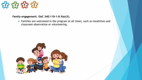 Thumbnail for 22. Center - Family partnership - Families are welcomed - updated 2025