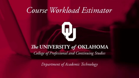 Thumbnail for PACS Portal - Course Workload Estimator