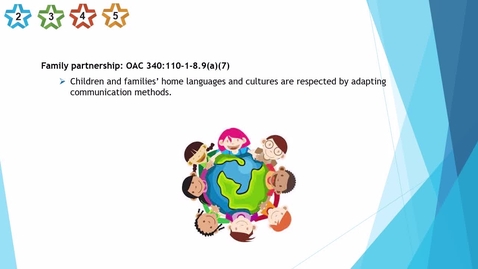 Thumbnail for 34. Center - Family partnership - Children and families' home languages and cultures - updated 2025