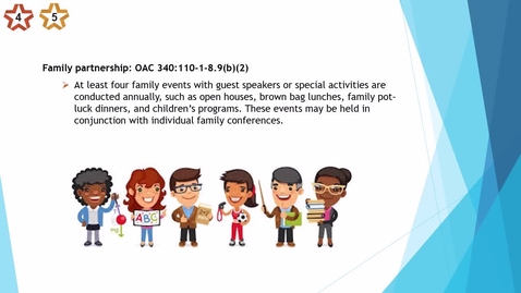 Thumbnail for 36. Center - 4 &amp; 5 star - Family partnership - Family events with guest speakers - updated 2025