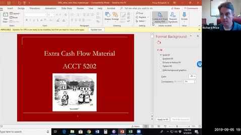 Thumbnail for entry ACCT 5202 Session 3 Clip, Extra Cash Flow Slides