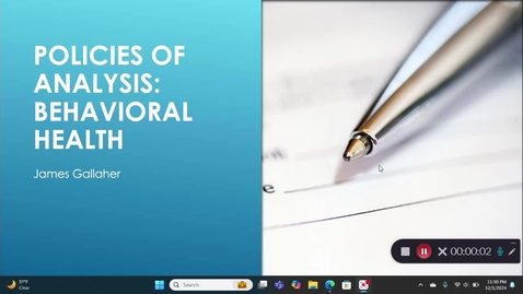Thumbnail for Behavioral Health Presentation