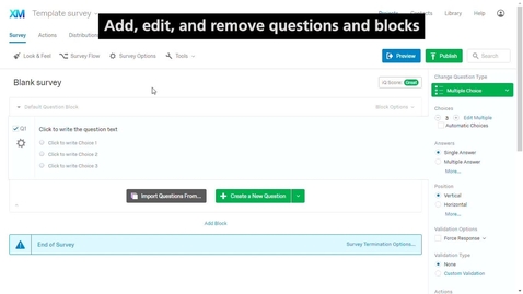 Thumbnail for Qualtrics: Creating a Blank Survey (2/4)