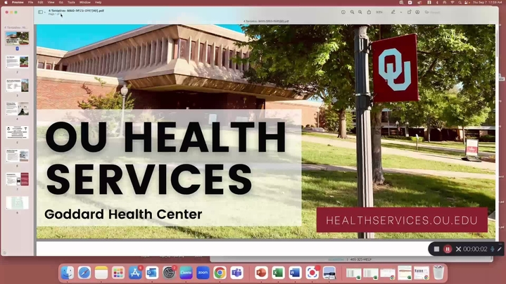 Thumbnail for channel OU Health Services