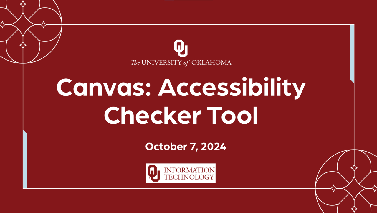 Canvas Accessibility Checker Tool