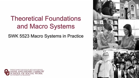Thumbnail for entry Theoretical Foundations and Macro Systems - SWK 5523 - Goodwin