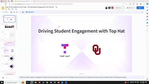 Thumbnail for Academic Tech Friday: Tophat in the Classroom Session 1