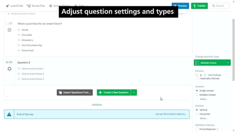 Thumbnail for Qualtrics: Creating a Blank Survey (3/4)