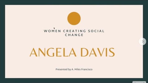 Thumbnail for entry Angela Davis pt. 1