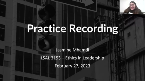 Thumbnail for Unit 6 Practice Video of Final Presentation