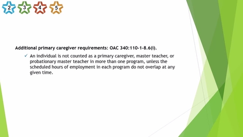 Thumbnail for 9. Home - Additional primary caregiver requirements - updated 2025